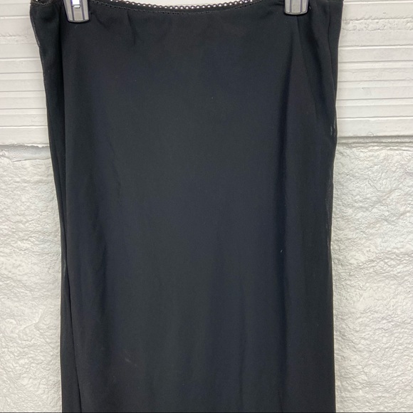 GOOD TIMES black sheer ruffle bottom maxi skirt size medium - Picture 4 of 11